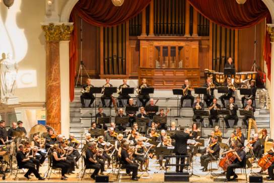 A live classical music performance at Cheltenham Town Hall in Cheltenham.