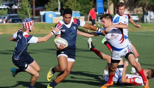 High School Rugby Game in Salt Lake