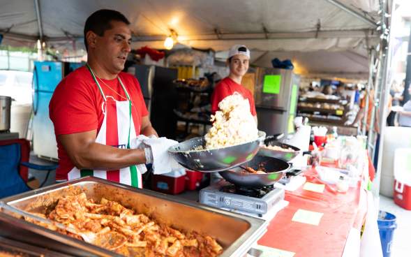 Vendor at La Festa Italiana
