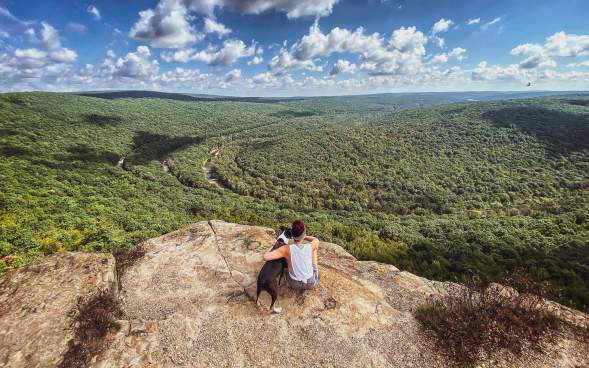 Top of the World scenic overlook in Dunmore, PA