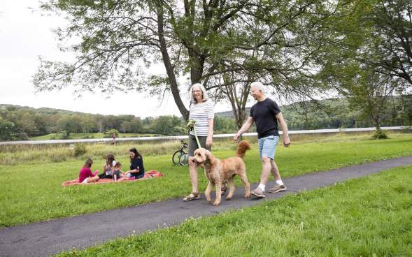 People doing activities at Lackawanna State Park