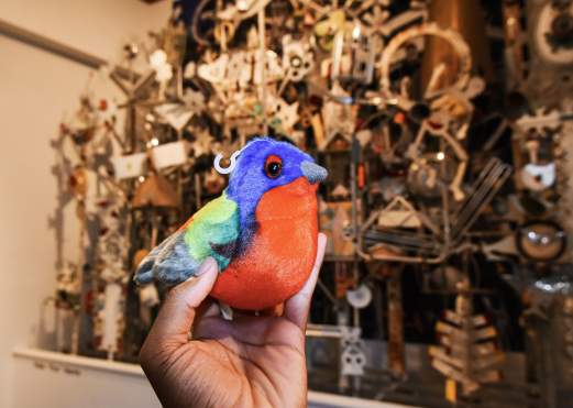 Arthur Birdie in museum