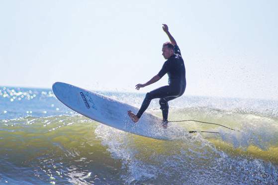 Surfing in Ocean City, MD