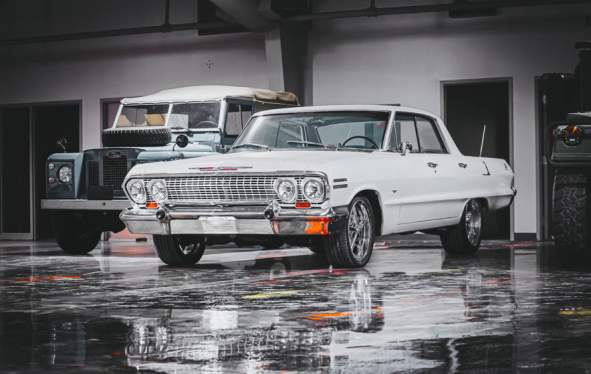 Classic car featured at Clarksville Throttle.