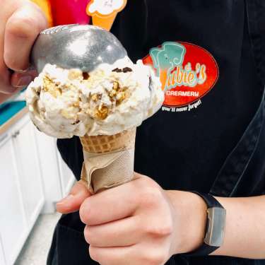 Ice Cream Cone at Jubie's Creamery