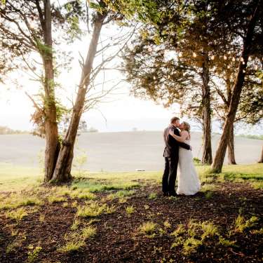 Wedding couple at venue: Ruby Cora