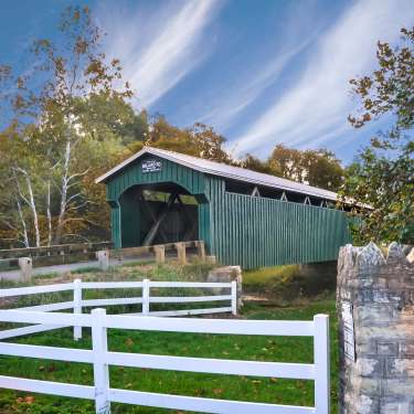 Ballard Road Covered Bridge in Jamestown, Ohio