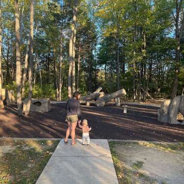 Mom and her child at Rotary Park