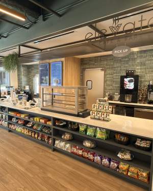 elevate cafe's counter