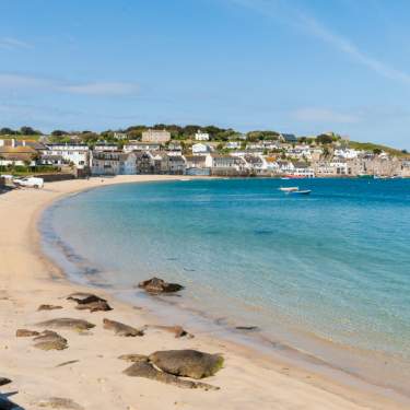 A view of Town Beach towards the quay