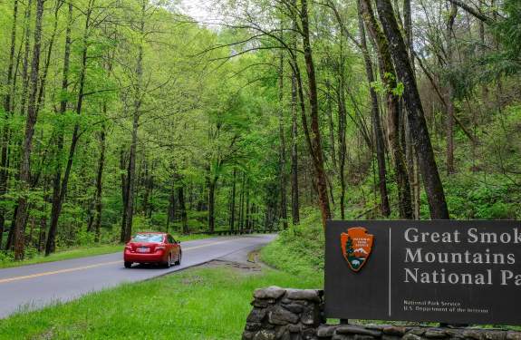 Great Smoky Mountains sign