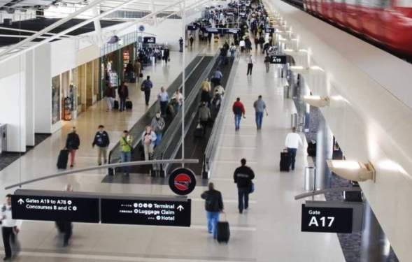 Detroit Metro Airport interior