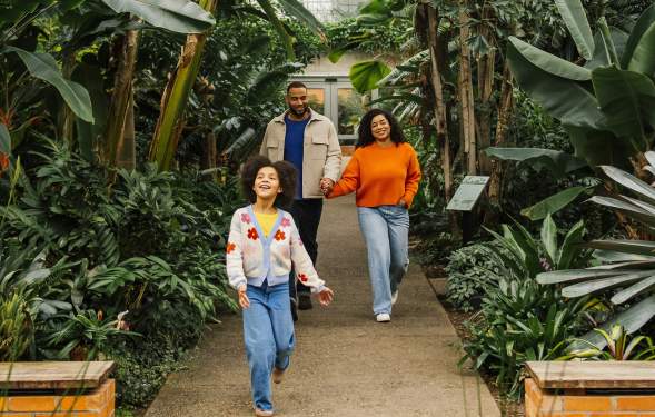 Family at Matthaei Botanical Gardens