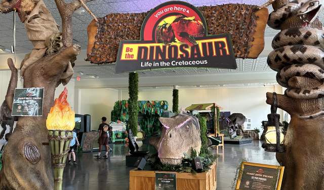 Entrance of Be The Dinosaur Exhibit in Grapevine, Texas