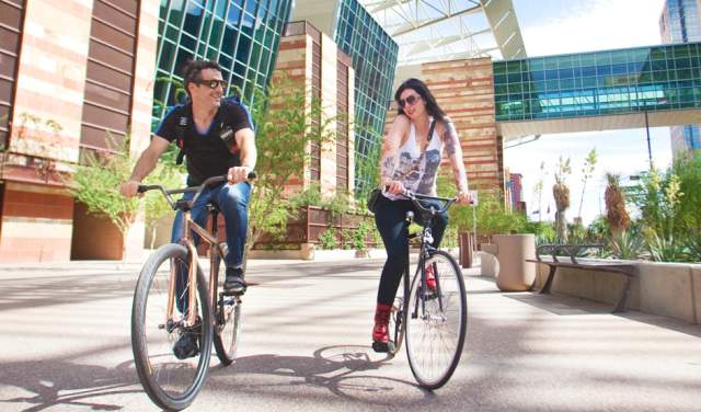 Biking at Phoenix Convention Center - Header