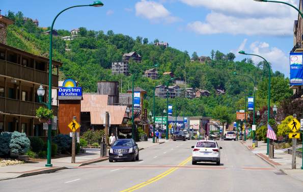 Downtown Gatlinburg road