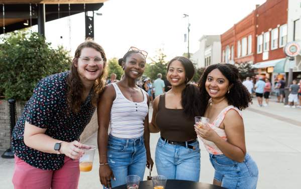 Downtown Hickory_People_Beer_ Social District_ Sunset