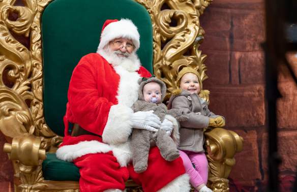 Santa with kids