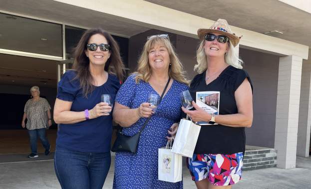 Wine and Art Stroll ladies