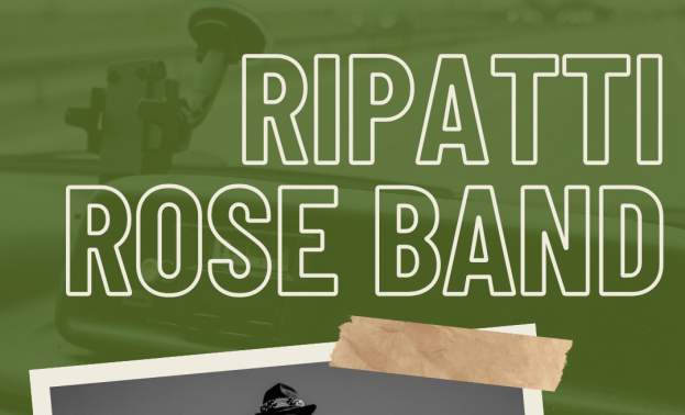 Event Graphic promoting Ripatti Rose Band as a featured musical guest for Gilroy Downtown Live Summer Concert Series.