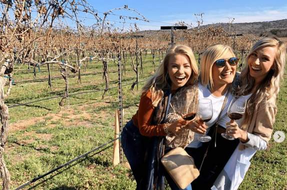 girls at winery