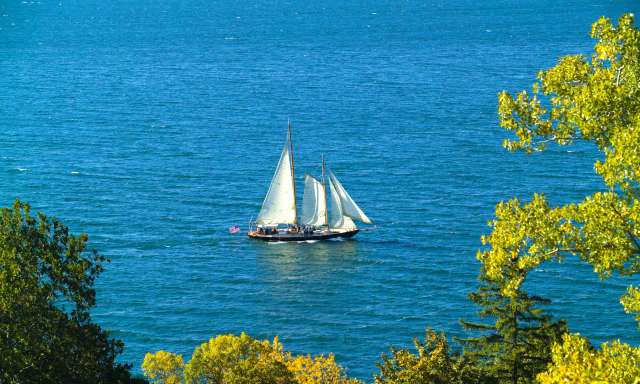True Love from 1956 High Society movie sailing on Seneca Lake