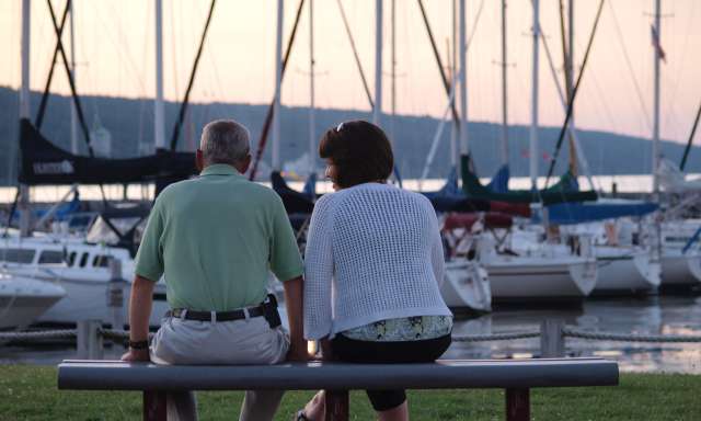 Couple at sunset