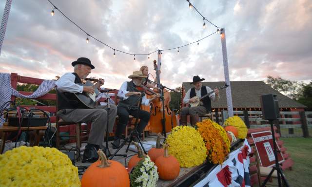 Nash Farm Barn Dance band playing