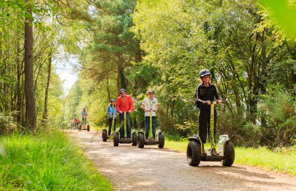 Cannock Chase Forest Outdoors Go Ape Segway tour single file
