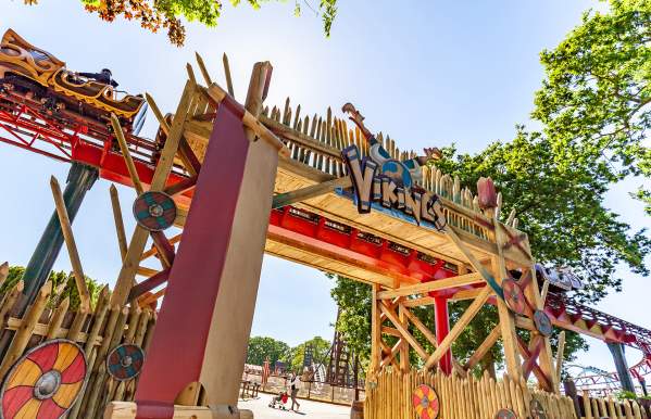 Entrance to Vikings Land at Drayton Manor Resort near Tamworth
