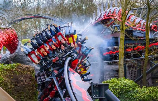 Nemesis Reborn rollercoaster at Alton Towers Resort