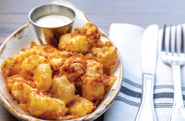 Find delicious spots in the Stevens Point Area, including the cheese curds at PJ's at SentryWorld.