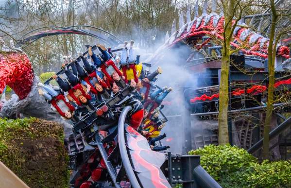 Nemesis Reborn rollercoaster at Alton Towers Resort