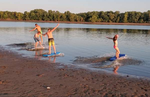 Tuttle Creek River Pond Swimming