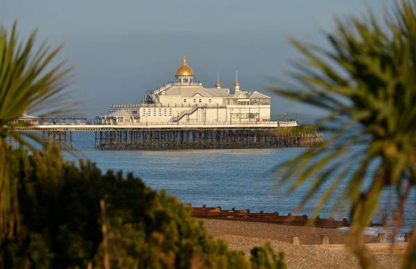View of Eastbourne pier and beach