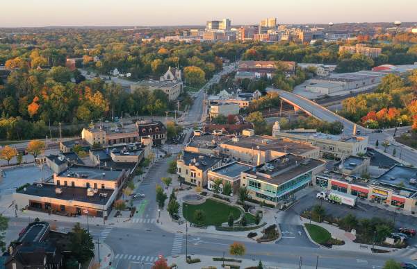 Drone of Wauwatosa in Fall