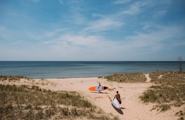 Surfers on Beach