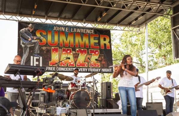 Group performing at John E Lawrence Jazz Festival