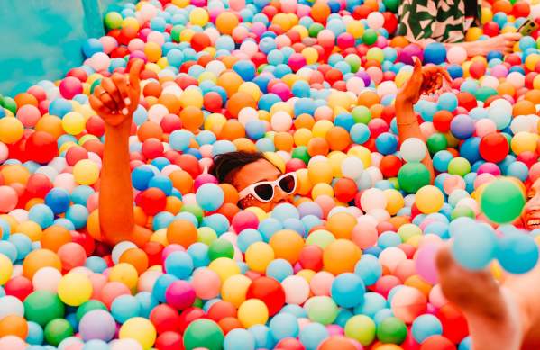 People in ballpit at Love Saves The Day - credit Sophie Harbinson