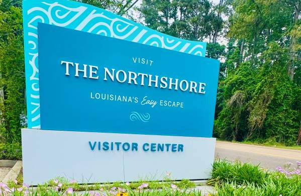 Visit The Northshore monument sign April 2025