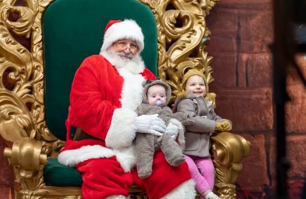 Santa with kids