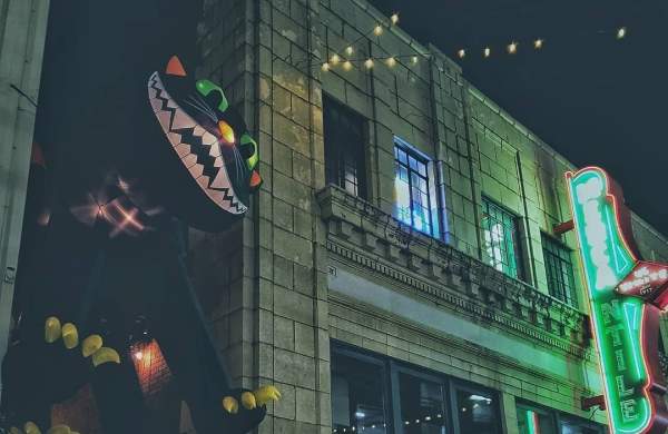 Black cat - downtown Huntsville