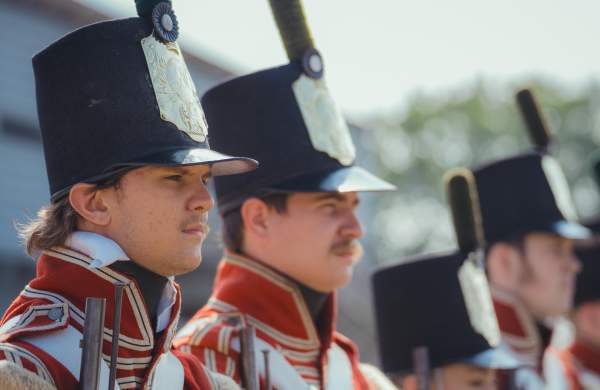 British Foot Regiment re-enactment group