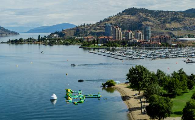 Downtown Kelowna Aerial (Summer) - Cropped