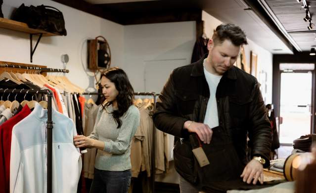 Shopping at Grey Hearts Denim