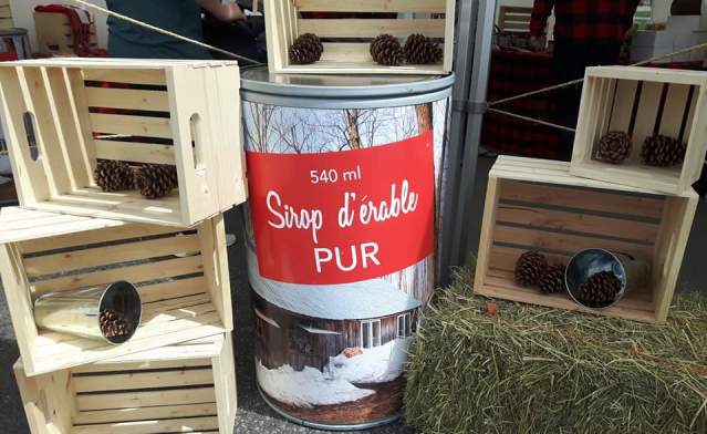 Maple Syrup Display at Kelowna Maple Festival