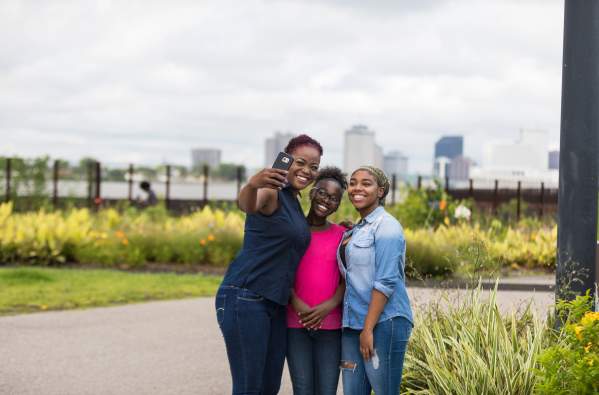 Selfies in Crescent Park