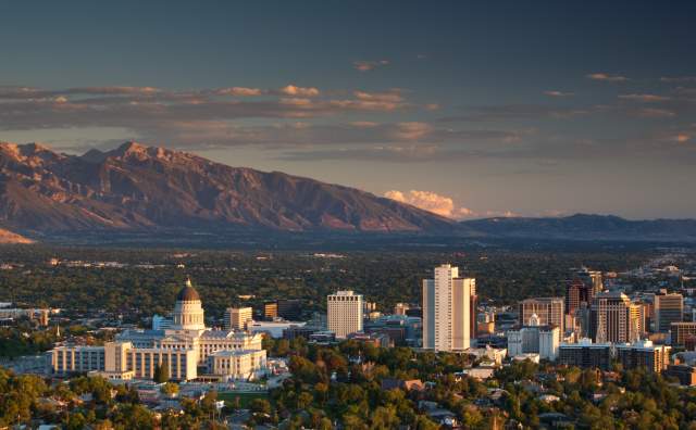 Salt Lake valley skyline image.