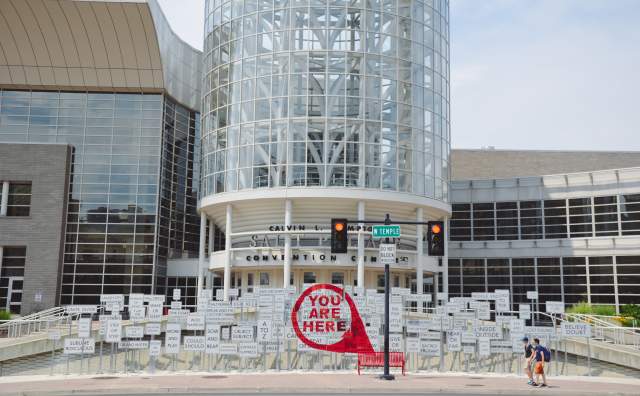 'You Are Here' Mural at The Salt Palace Convention Center