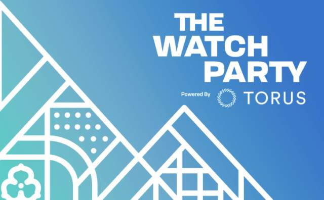 Logo for The Watch Party 2026.